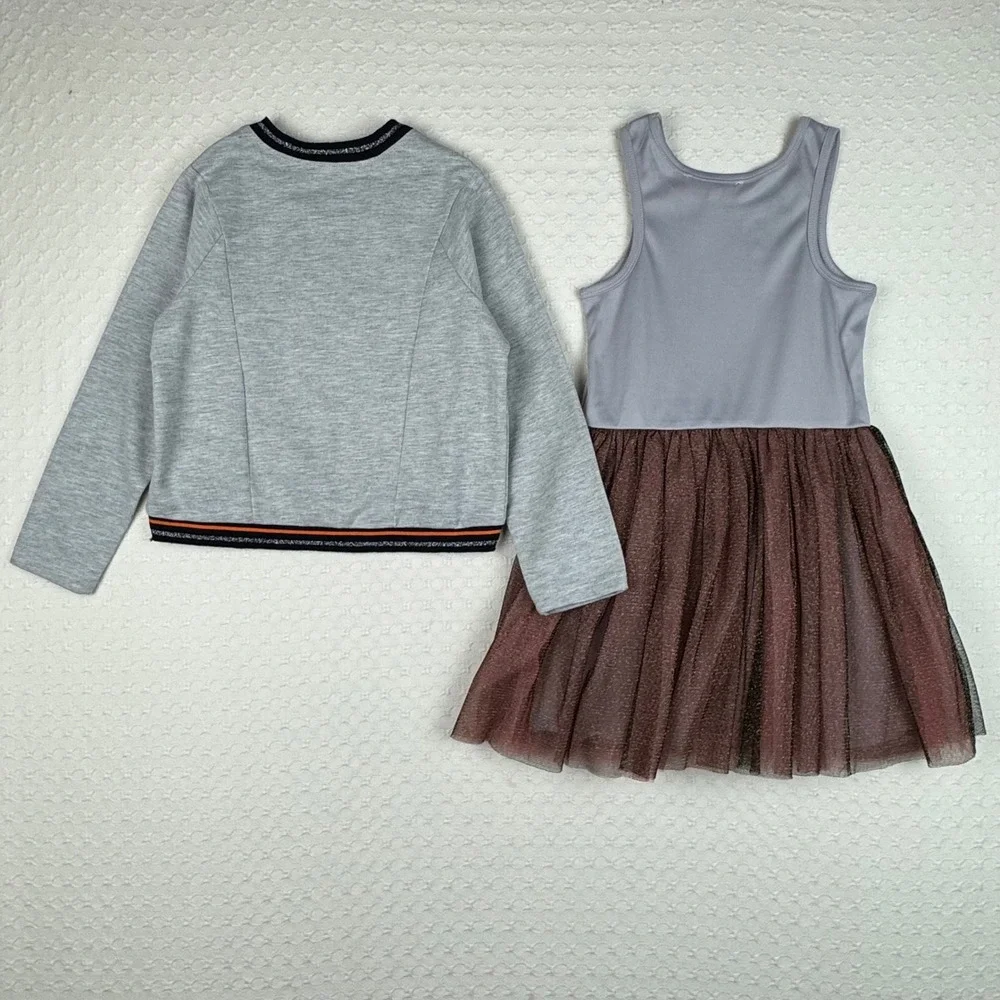 Truly Me Halloween Girls Size 6 Outfit Set Long Sleeve Sweatshirt and Tutu Dress